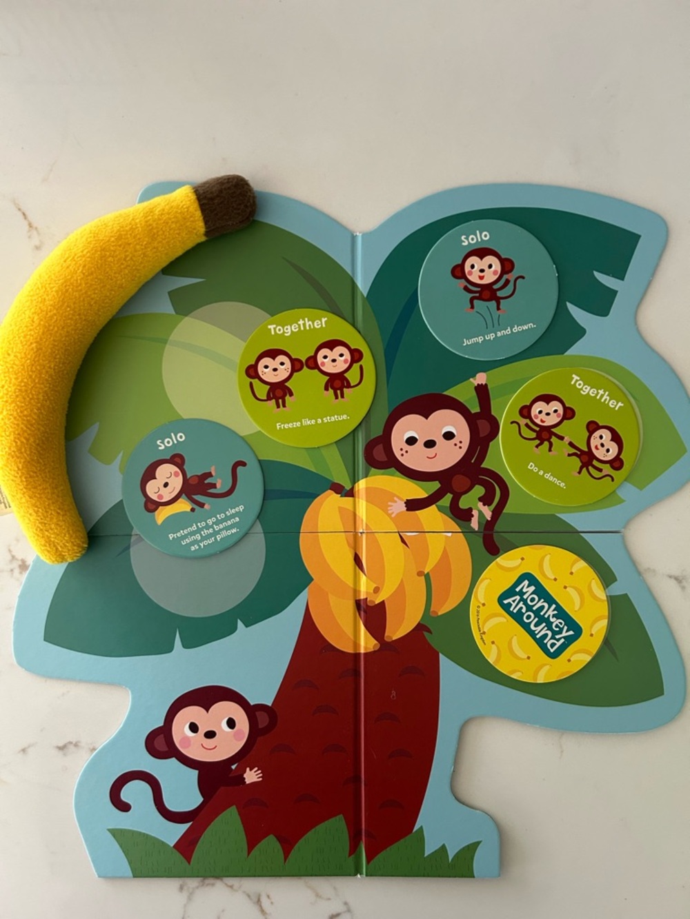 Monkey Around Board Game Ages 2+ Preschool Active Learning Game Toddlers